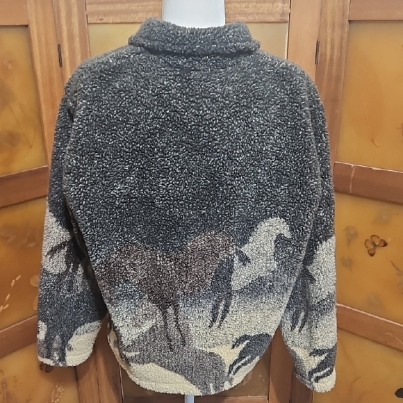 Vintage Black and Tan Equestrian Cardigan - Picture 11 of 12